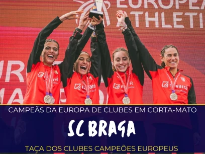 Atletas do SC Braga Campeãs da Europa de Corta-mato