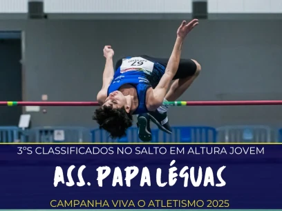 Ass. Papa Léguas no pódio do Salto em Altura Jovem