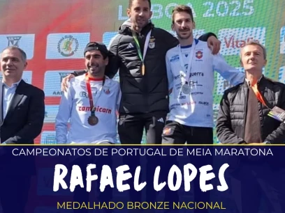 Rafael Lopes medalhado bronze no Nacional de Meia Maratona
