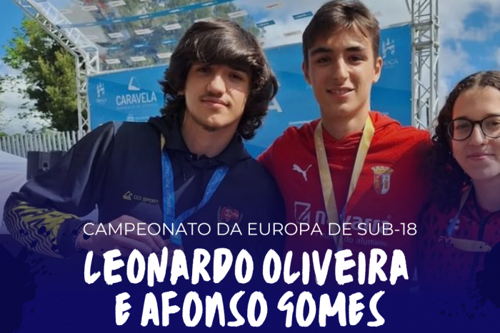 Leonardo Oliveira e Afonso Gomes no Europeu Sub-18