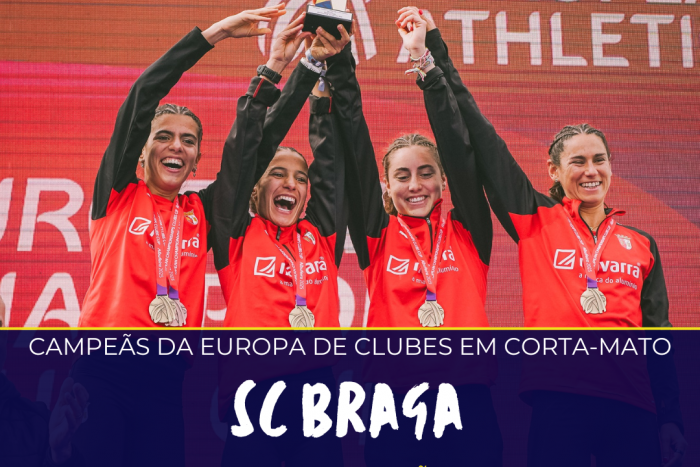 Atletas do SC Braga Campeãs da Europa de Corta-mato