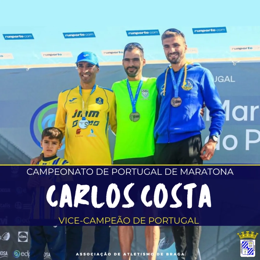 Carlos Costa Vice-campeão de Portugal de Maratona