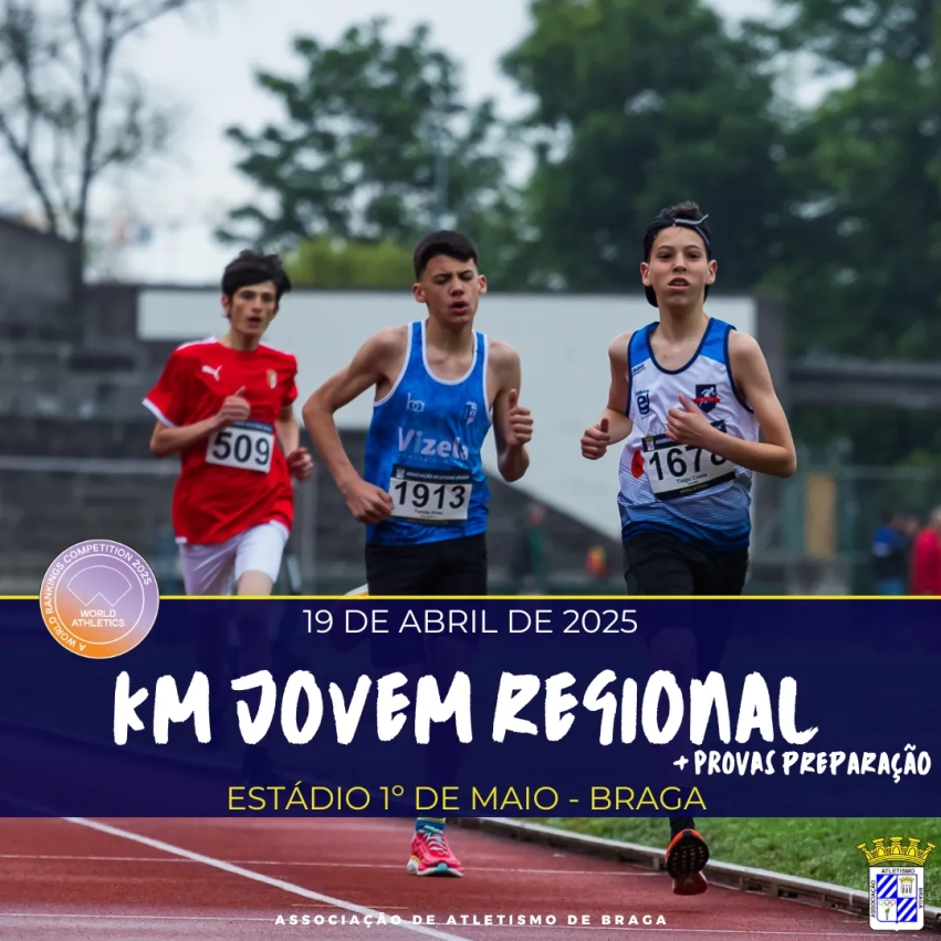 Km Jovem Regional + Provas de Preparação | lista de inscritos