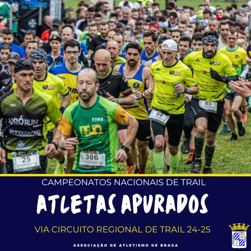 Atletas apurados para os Campeonatos Nacionais de Trail