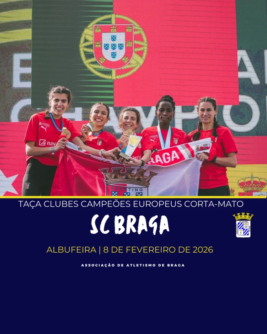 Equipa feminina do SC Braga tri-Campeã da Europa em Corta-mato