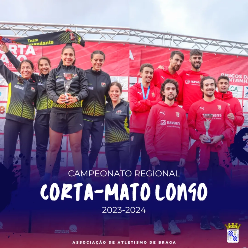 Team El Comandante e SC Braga Campeões de Corta-mato Longo
