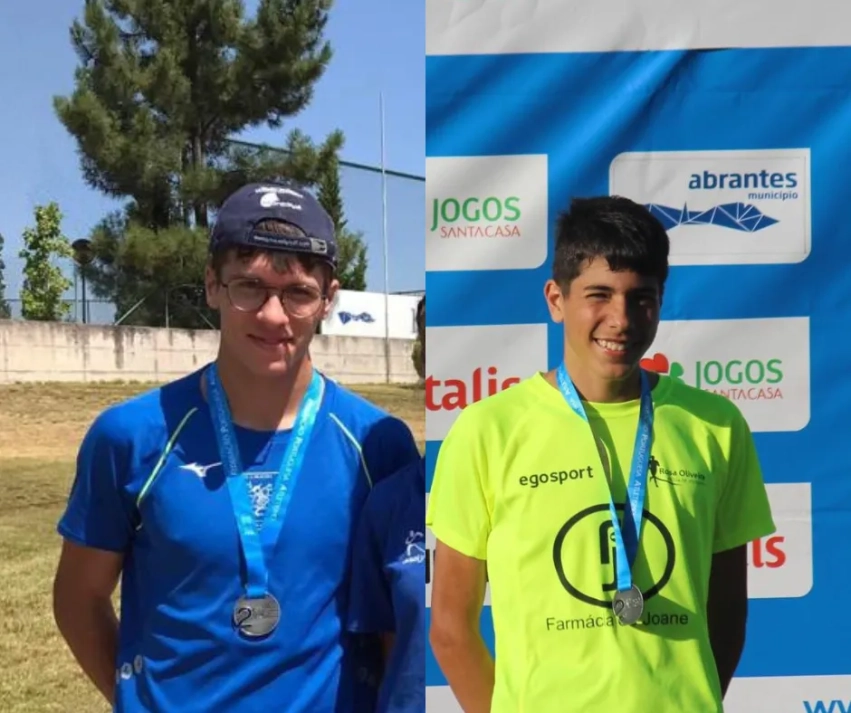 Rui Serras (CAB) e João Azevedo (EAROS) Vice-Campeões Nacionais Sub-20