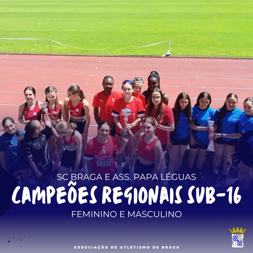 SC Braga e Ass. Papa Léguas Campeões Regionais Sub-16