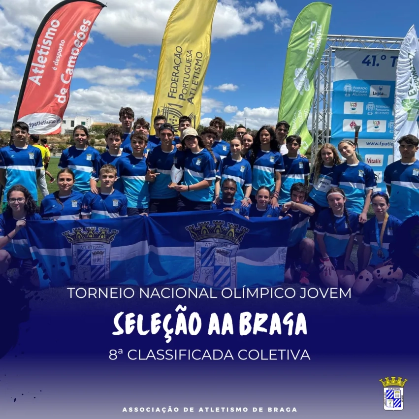 Seleção AA Braga 8ª classificada no Torneio Nacional Olímpico Jovem 