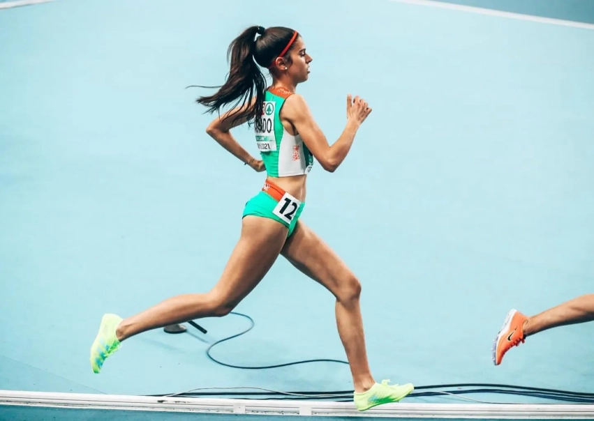 Mariana Machado no Europeu de Pista Coberta