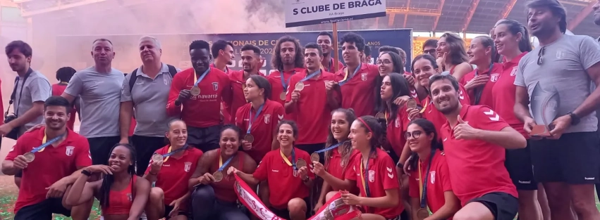 SC Braga na 1ª Divisão nacional em masculinos e 2ª em femininos