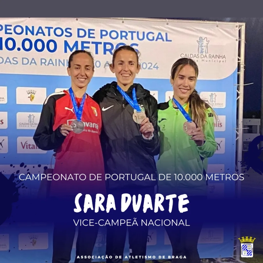 Sara Duarte e João Pereira medalhados no Nacional de 10.000m