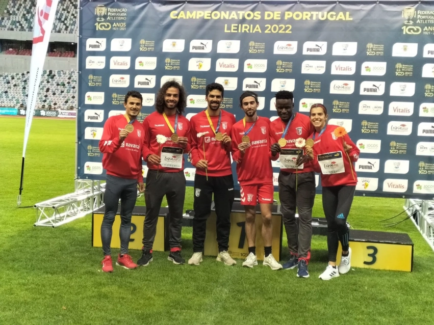 Mariana Machado e Estafeta 4x400m do SCB Campeões de Portugal