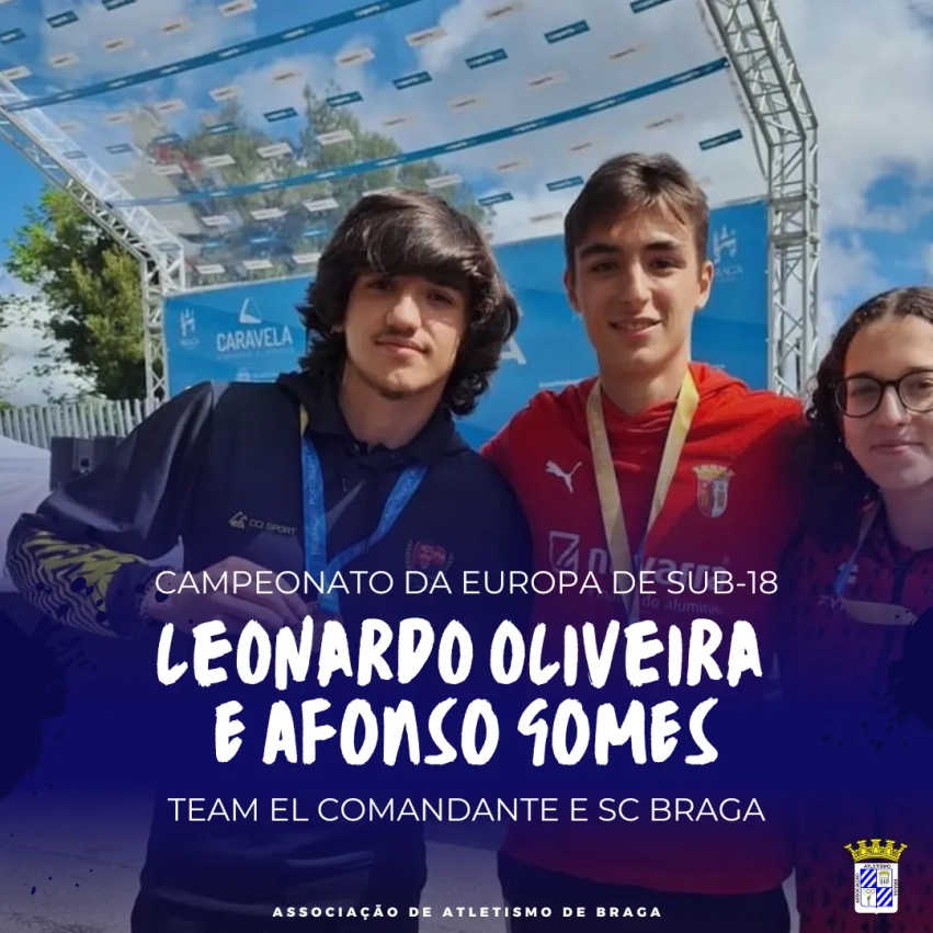 Leonardo Oliveira e Afonso Gomes no Europeu Sub-18